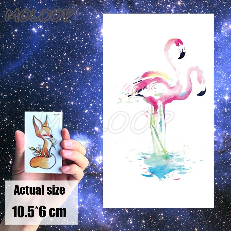 Temporary Tattoo Sticker cat pattern Element Small animal flower waterproof Fake Body Art tatoo for kid girl boy man woman