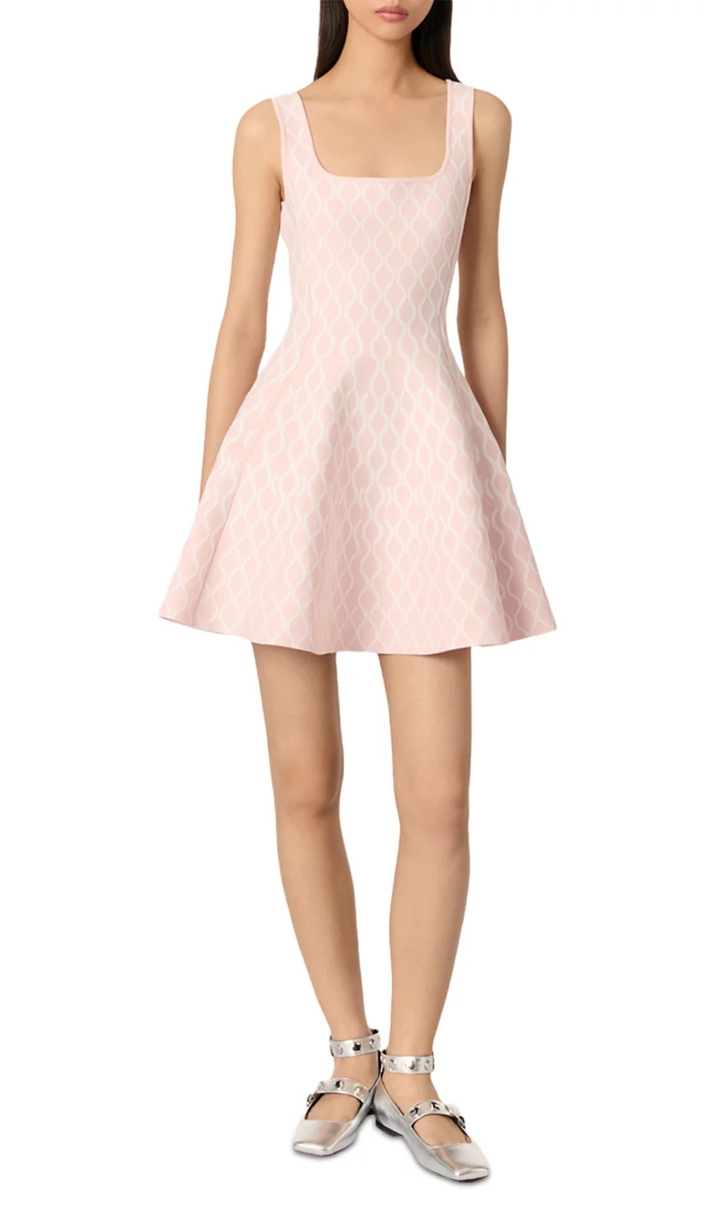 Moonflower Jacquard Short Slip Dress