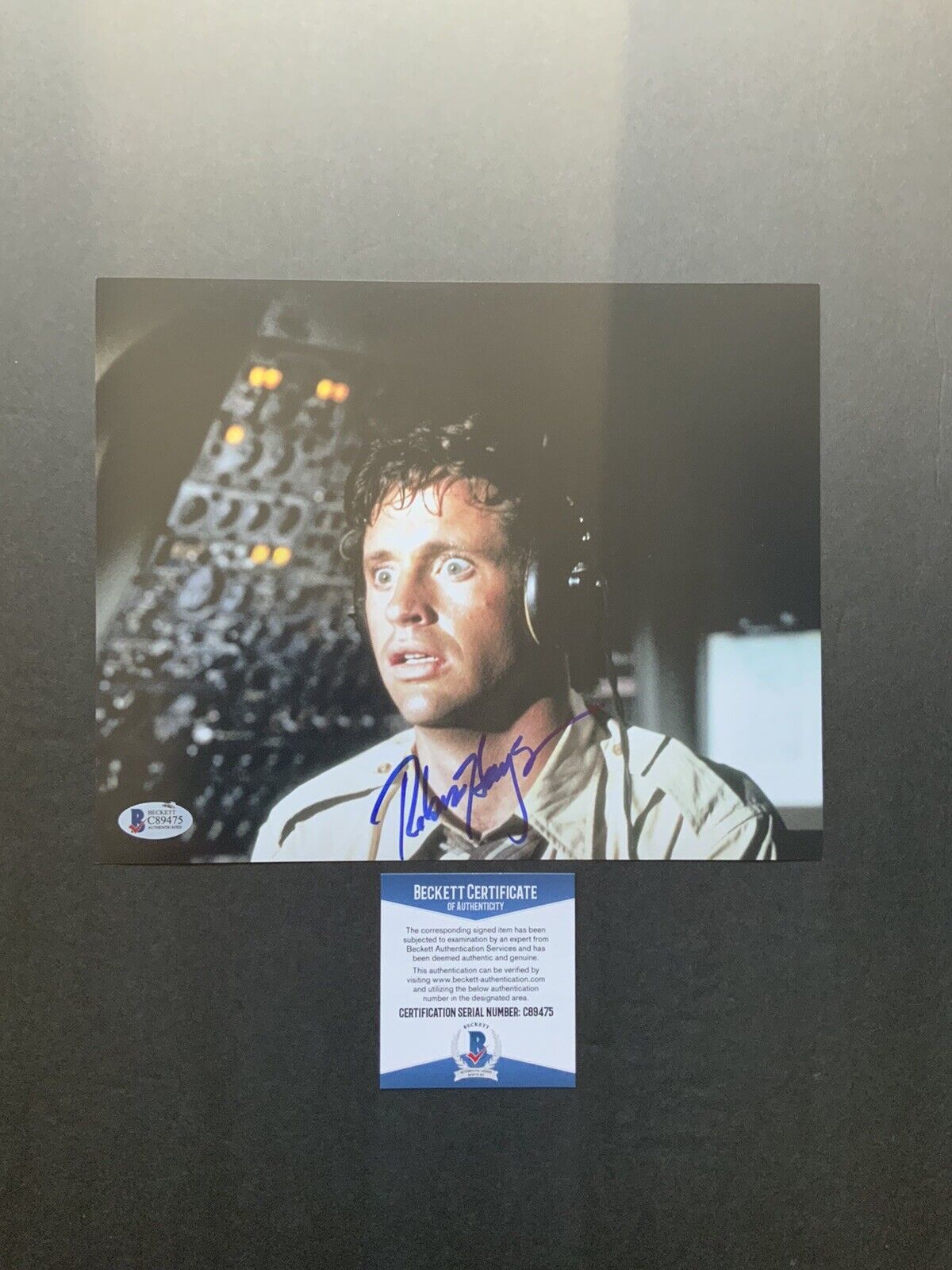 Robert Hays Hot! Signed autographed Classic Airplane 8x10 Photo Poster painting Beckett BAS Coa