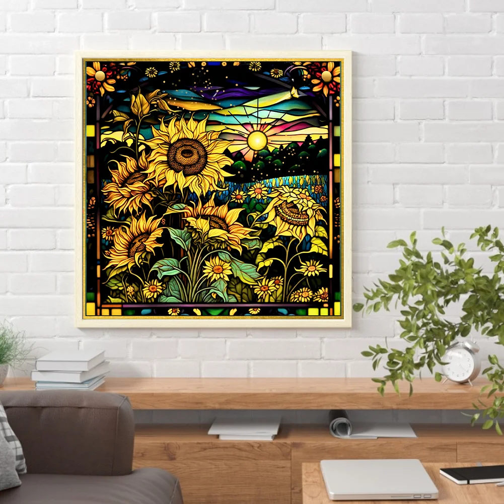 Diamond Painting - Full Round Drill - Sunflower(Canvas|30*30cm)