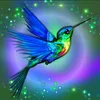 Diamond Painting-DIY Full Round Drill Hummingbird(35x35cm)