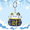 Bead Embroidery - Full Bead Embroidery Fortune Cat Keychain
