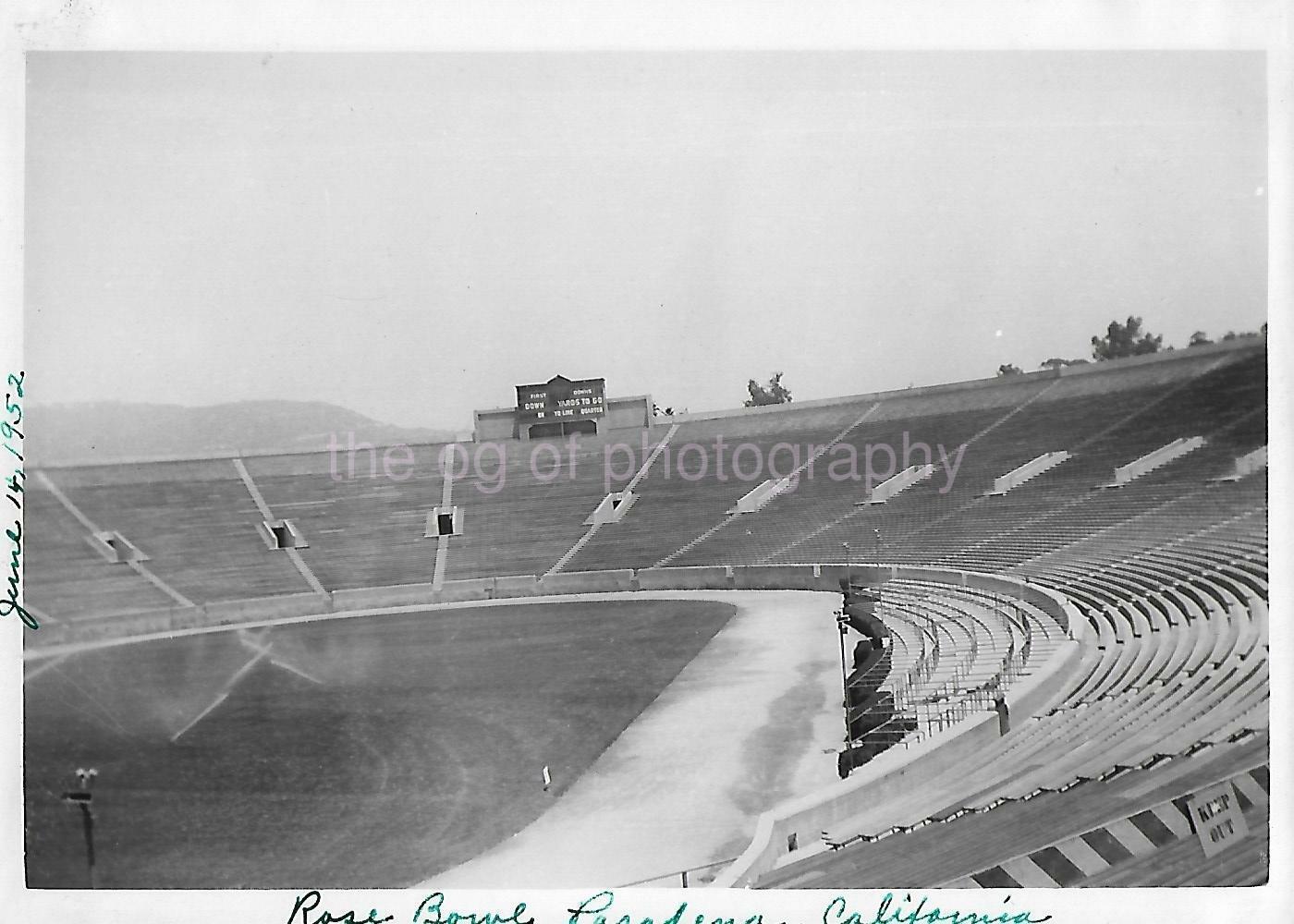 ROSE BOWL 1950's PASADENA CALIFORNIA 5x7 FOUND Photo Poster painting Vintage bw Original 11 10 F