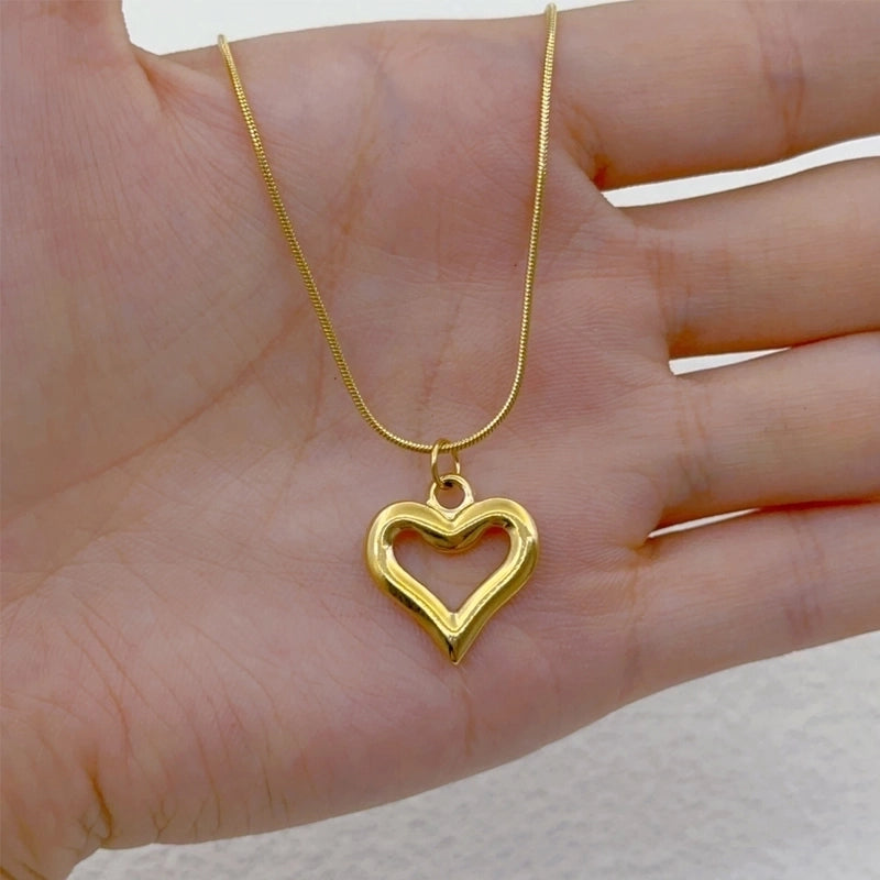 Casual Vacation Classic Style Dolphin Heart Shape 304 Stainless Steel Pendant Necklace