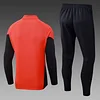 2025/2026 Bayern Munich Half-Pull Training Suit Orange-Red Football Shirt 1:1 Thai Quality Set