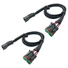 2Pcs Y Shape For Deutsch DT DTP Adapter Connector Splitter Plug-N-Play (1 to 2)