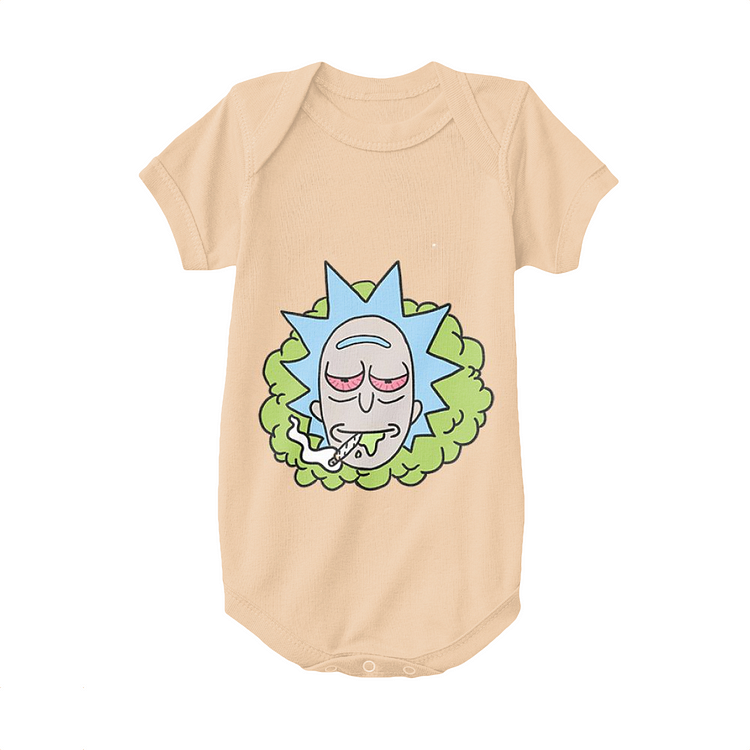 rick and morty baby onesie