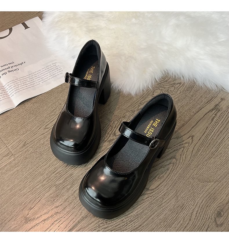 White Thick Heel Super High Simple Leather High Heels-PABIUYOU- Women's Fashion Leader