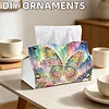 (25cm)Galaxy Pearl Butterfly DIY Diamond Painting PU Tissue Holder Box