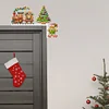 (US Local)Wooden Christmas Cookie Tree Diamond Painting Door Topper Decor Party Ornament