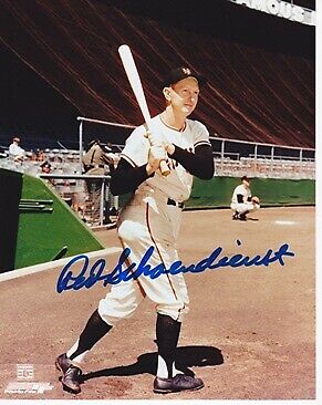 Red Schoendienst Signed Autographed New York NY Giants 8x10 inch Photo Poster painting + RDM COA