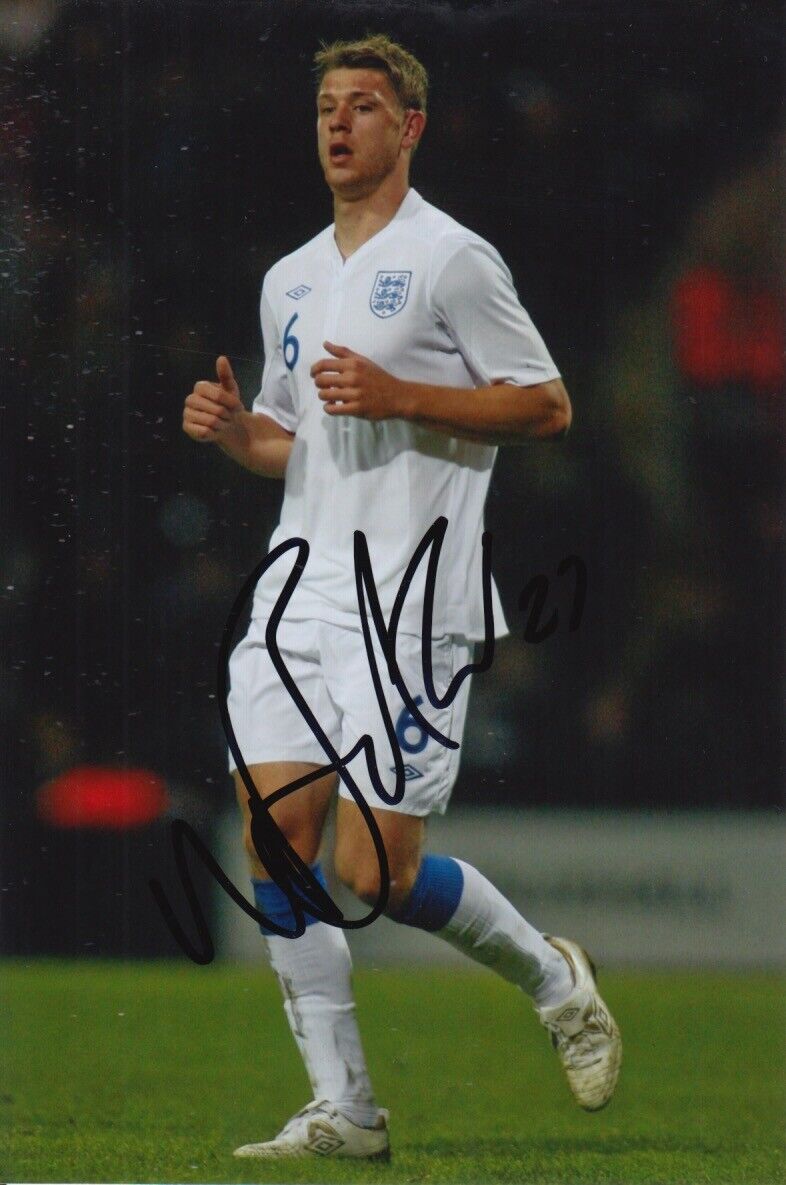 NATHAN BAKER HAND SIGNED 6X4 Photo Poster painting - FOOTBALL AUTOGRAPH - ENGLAND 1.