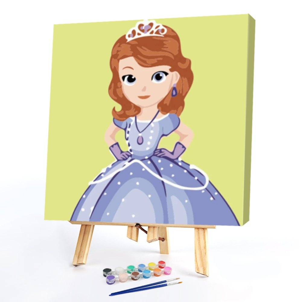 

20*20CM - Paint By Numbers - Cartoon Princess, 501 Original