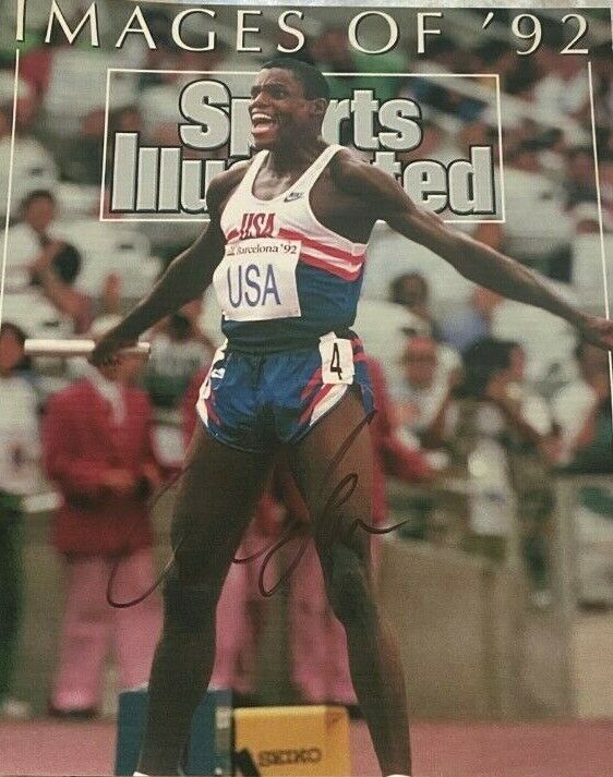 Carl Lewis signed autographed 8x10 Sports Illustrated Photo Poster painting Rare