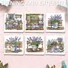 6Pcs Diamond Painting Lavender Garden Greeting Card Set with Envelopes for Birthdays Thanksgiving & Special Occasion