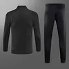 2023/2024 Manchester United Long Zipped Jacket Black  Football Shirt 1:1 Thai Quality Set