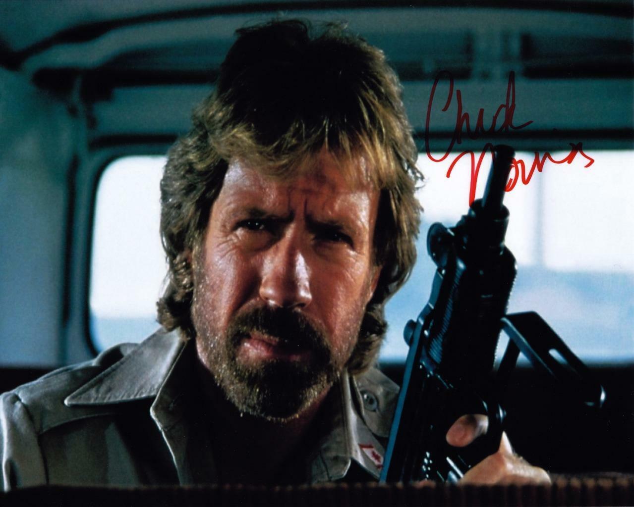 Chuck Norris Delta Force SIGNED AUTOGRAPHED 10 X 8