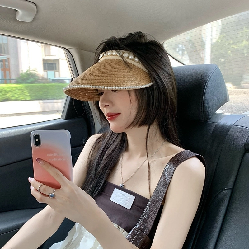 Women’s Casual Solid Color Curved Eaves Sun Hat