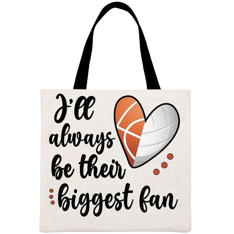 basketball Printed Linen Bag-Annaletters