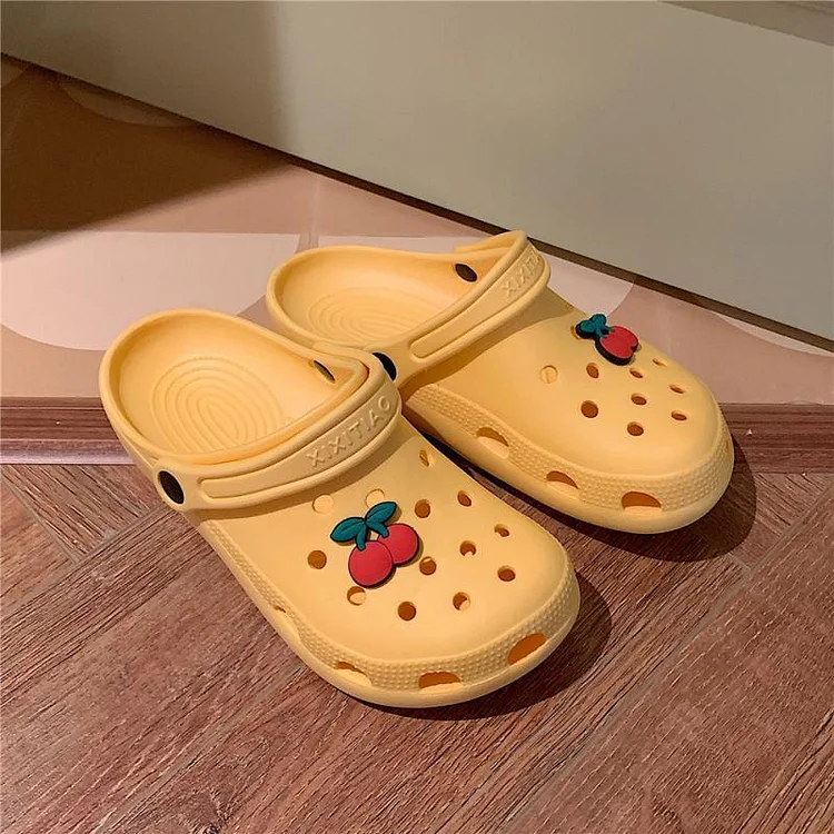 Cute Cherry Hole Slippers