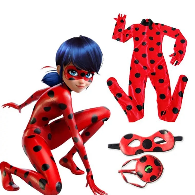 Child Ladybird Girl Costume Halloween Outfits-elleschic