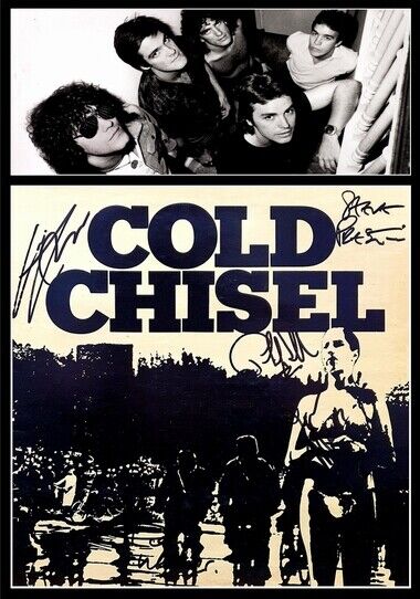 COLD CHISEL - SIGNED LP COVER - Photo Poster painting POSTER INSERT PERFECT FOR FRAMING