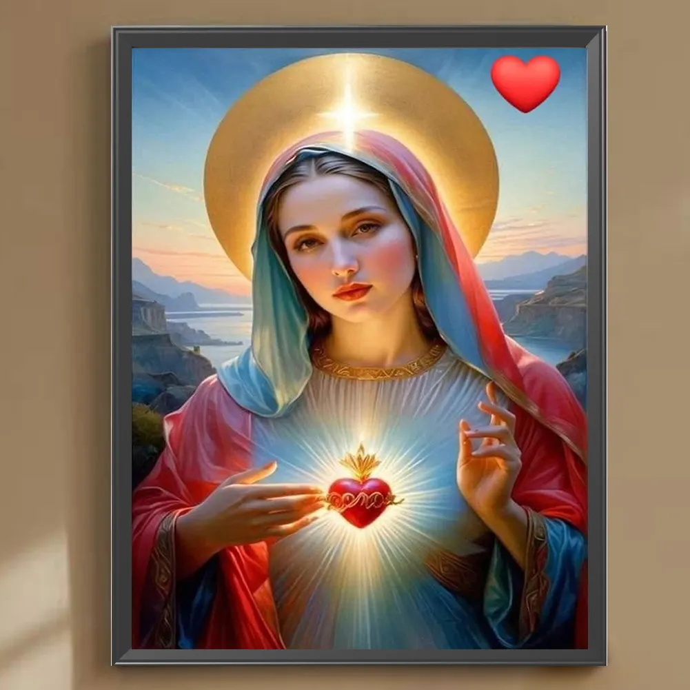 Diamond Painting - Full Round Drill - Our Lady(Canvas|30*40cm)
