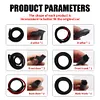 Car Door Seal Strip Kit Soundproof Rubber Auto Door Sealant for Tesla Model 3 Y