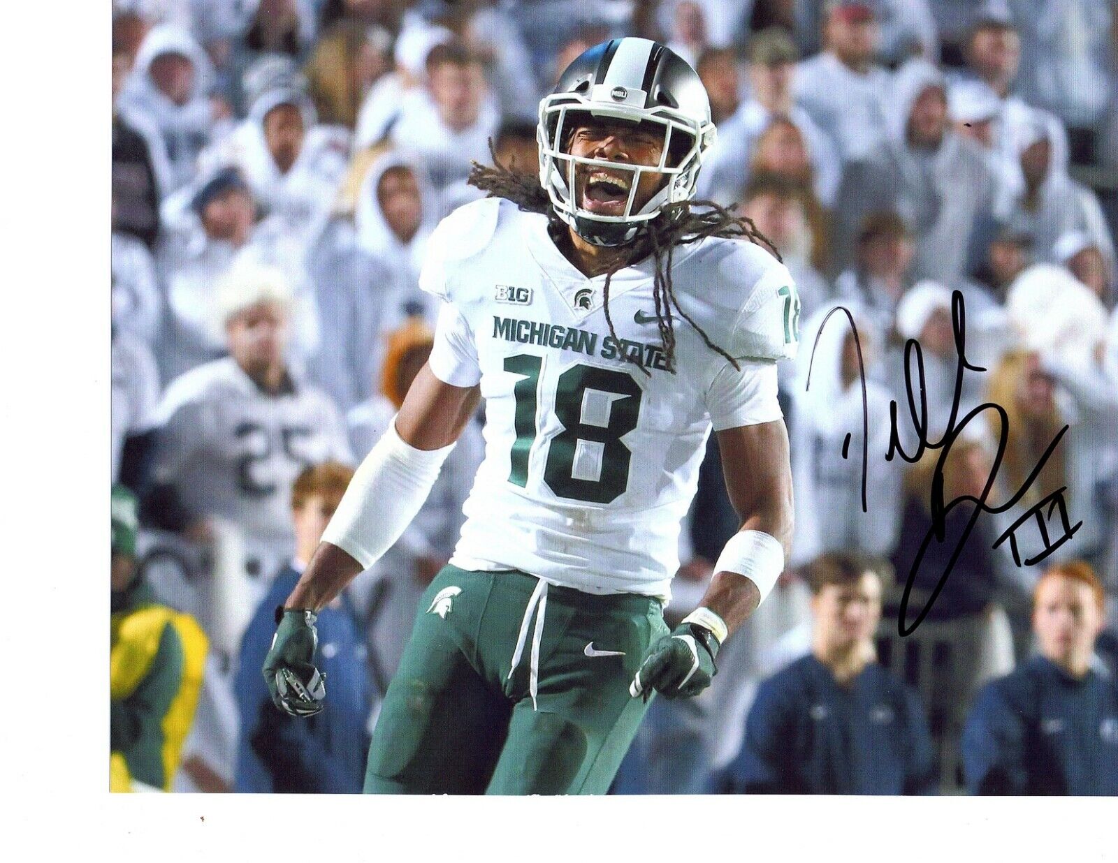 Felton Davis Michigan State Spartans football autographed signed 8x10 MSU g