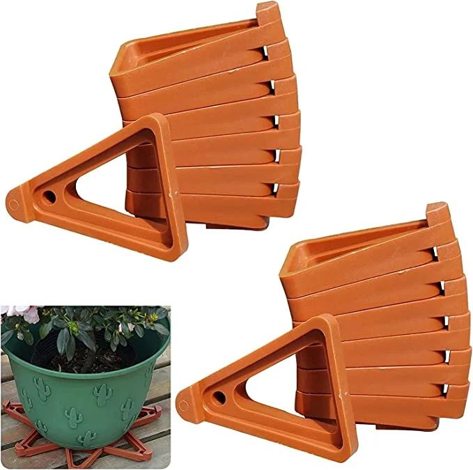 Plant Pot Feet, Invisible Flower Pot Risers,DIY Combination Triangle Toes Pot Lifters