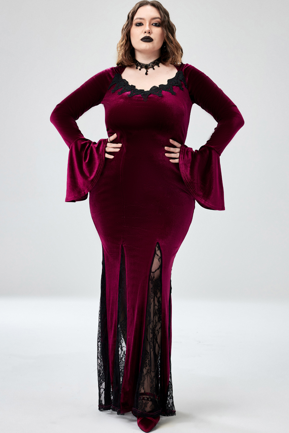 plus size burgundy velvet dress Skylar Velvet Bridesmaid Dress