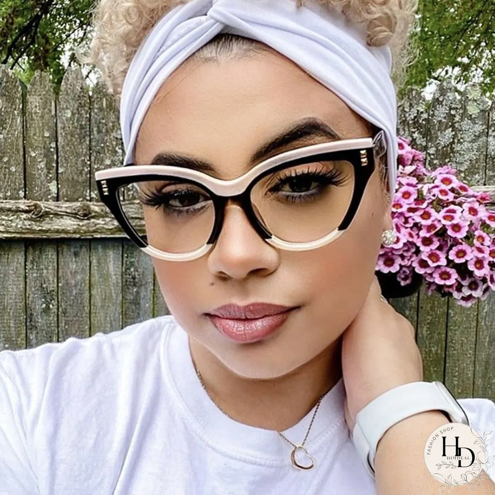Black Fashion Casual Patchwork Sunglasses