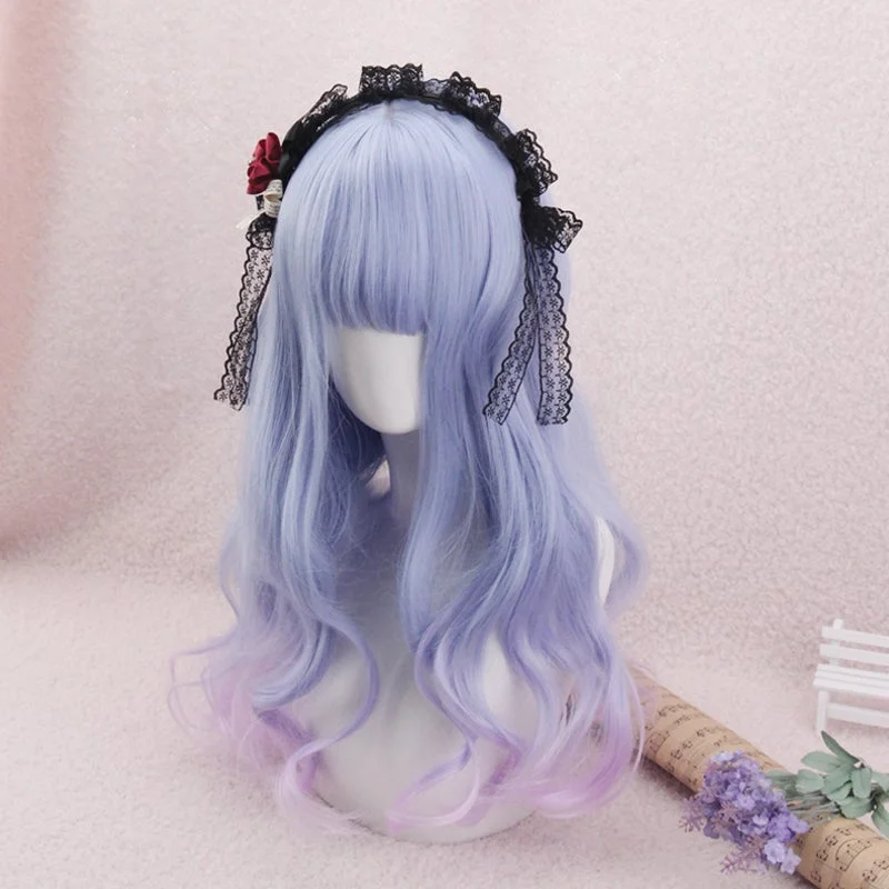 Lolita Gradient Blue Purple Wig BE890