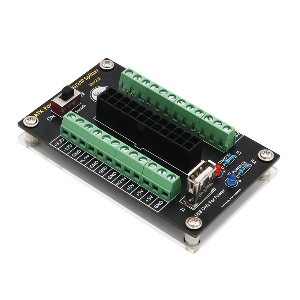 

ATX 20/24 Pin Connector Module DIY Power Supply Terminal Block Adapter, 501 Original