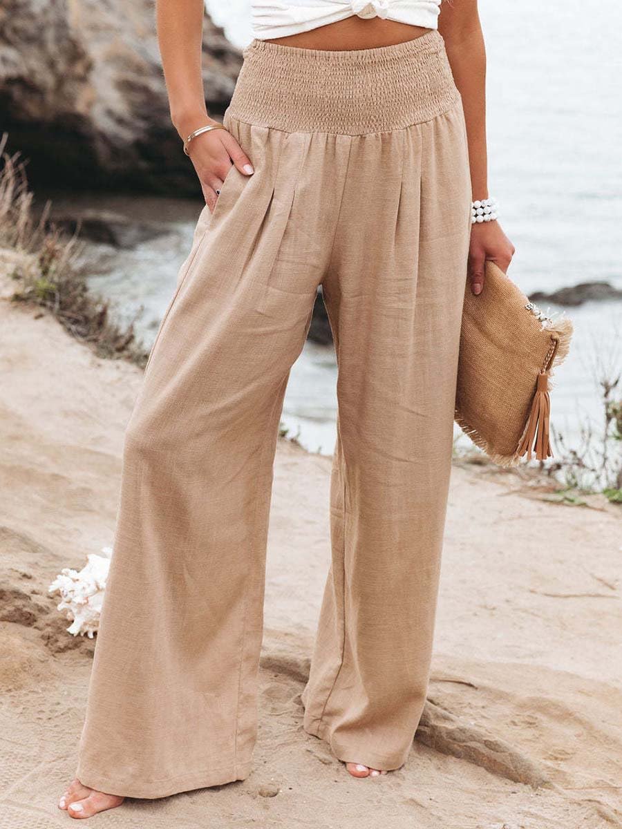 Vorioal Breathable Pocketed Pants