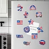 12pcs DIY Diamond Painting American Flag Refrigerator Magnets