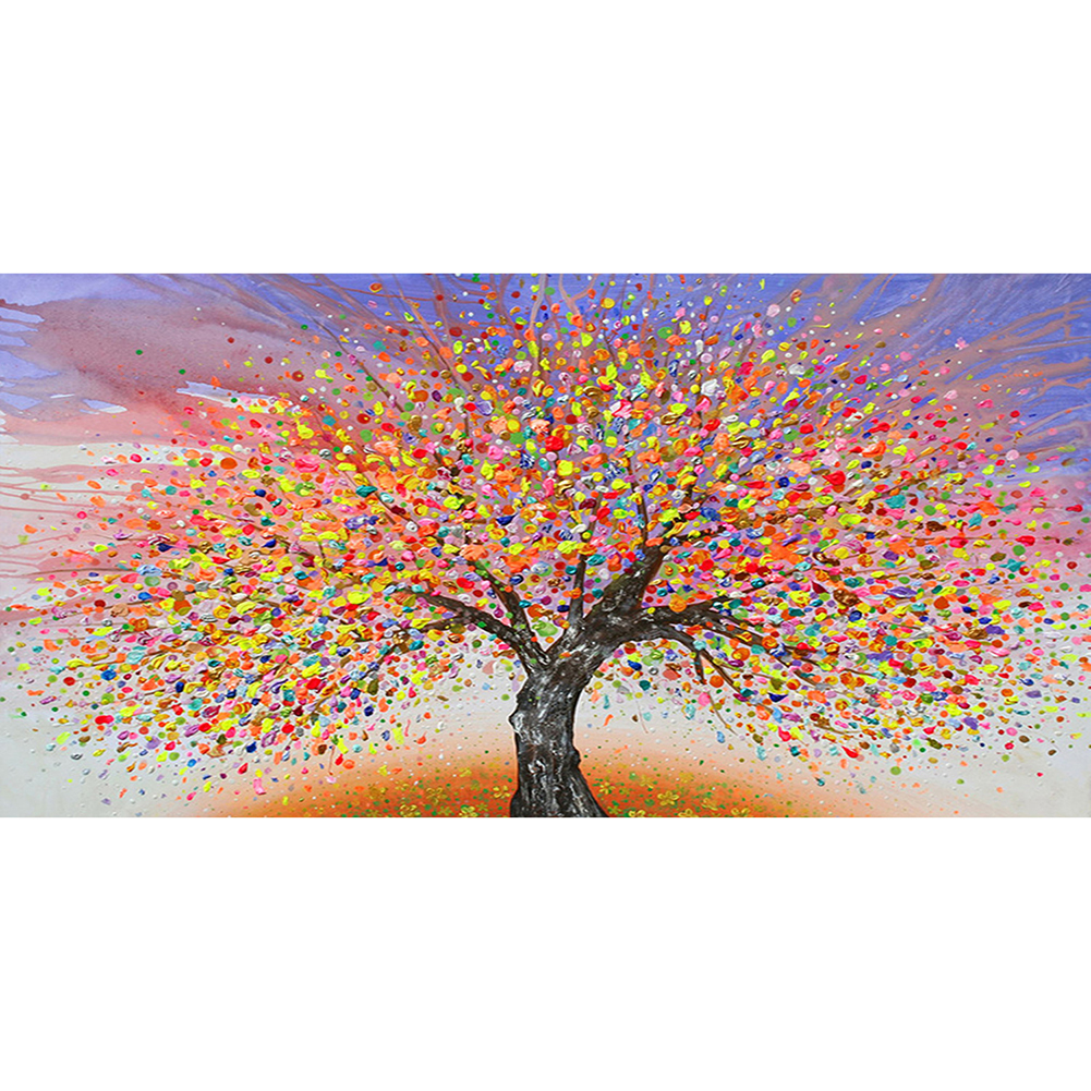 Picture Tree 50x100cm(canvas) full round drill diamond painting