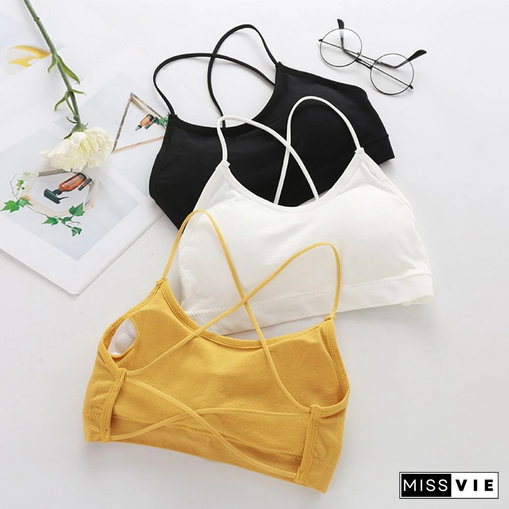 Sexy Lace Bralette Tube Tops Bandeau Summer Women Lace Bra Tanks Crop Tops Bandeau Girl Underwear Solid Color Camisole Hot Sale