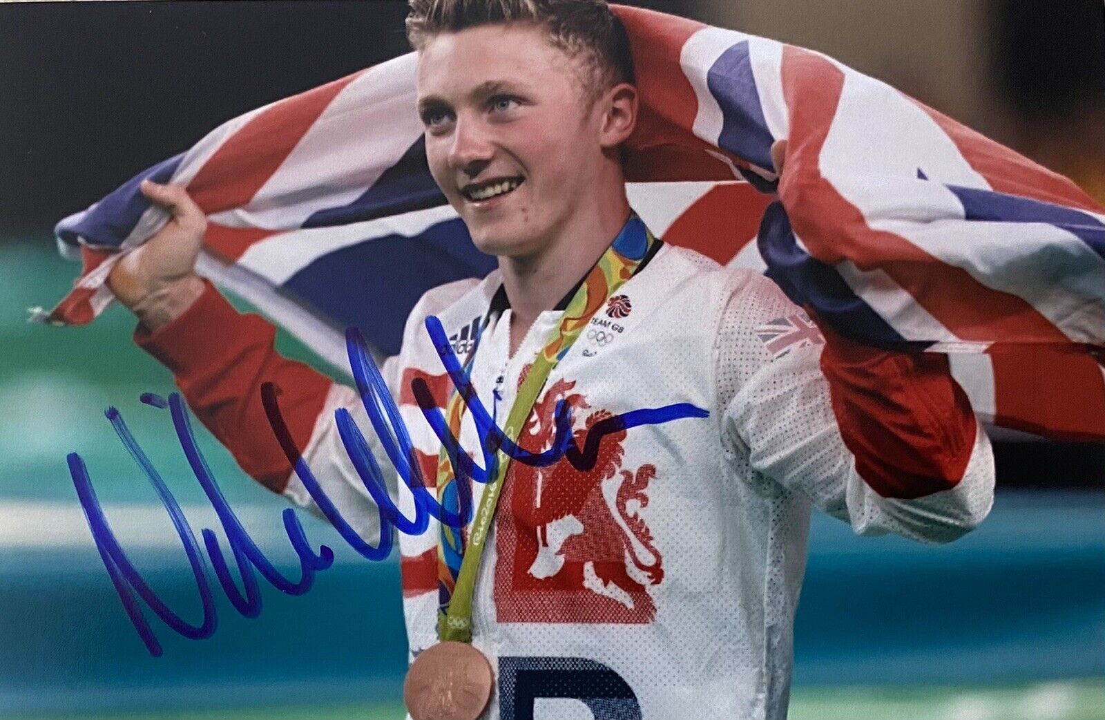 Nile Wilson Genuine Hand Signed 6X4 Photo Poster painting - Team GB - Olympics - Gymnast 2