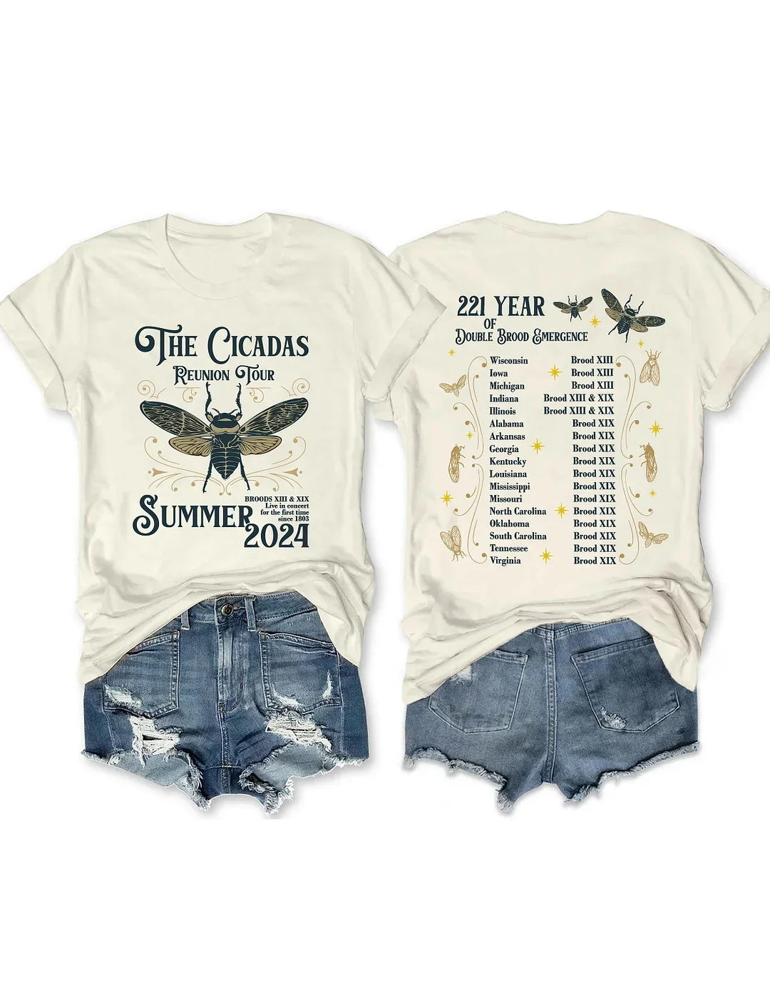 The Cicadas Reunion Tour Summer 2024 T-shirt