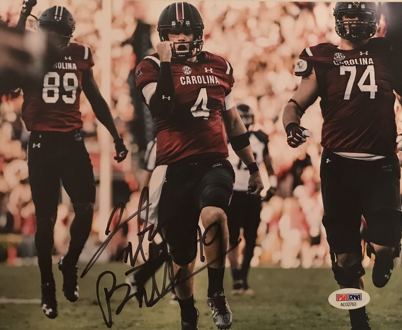 Jake Bentley Signed Autographed South Carolina Gamecocks 8x10 Photo Poster painting Psa/Dna