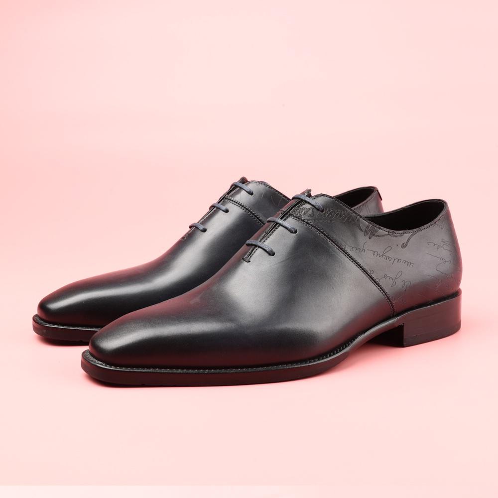 VCSHOES Formal Men's Shoes Leather Oxford Shoes Flat Office Wedding Social Brogue Leather Flats Oxfords