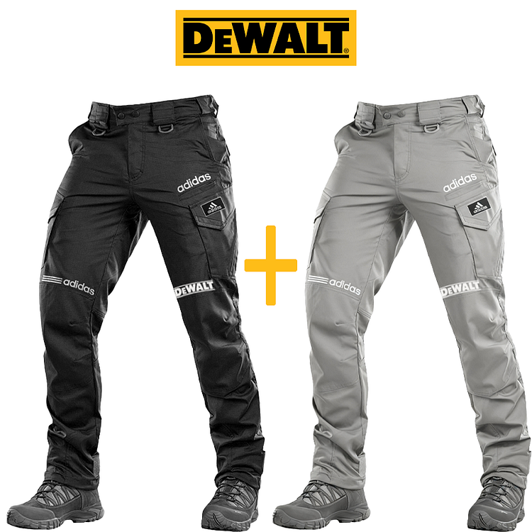 Pánské nepromokavé a větruodolné kalhoty od značek adidas® a DEWALT jsou ideální pro outdoorové aktivity a volný čas.