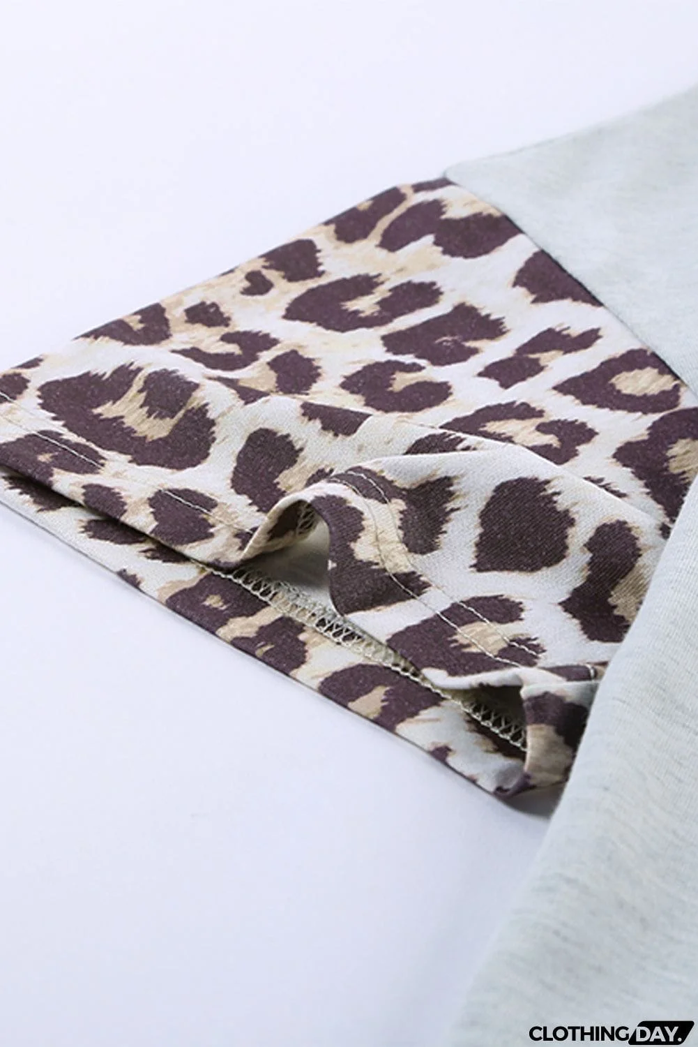 Women's Casual Animal Print Colorblock Short Sleeve Top