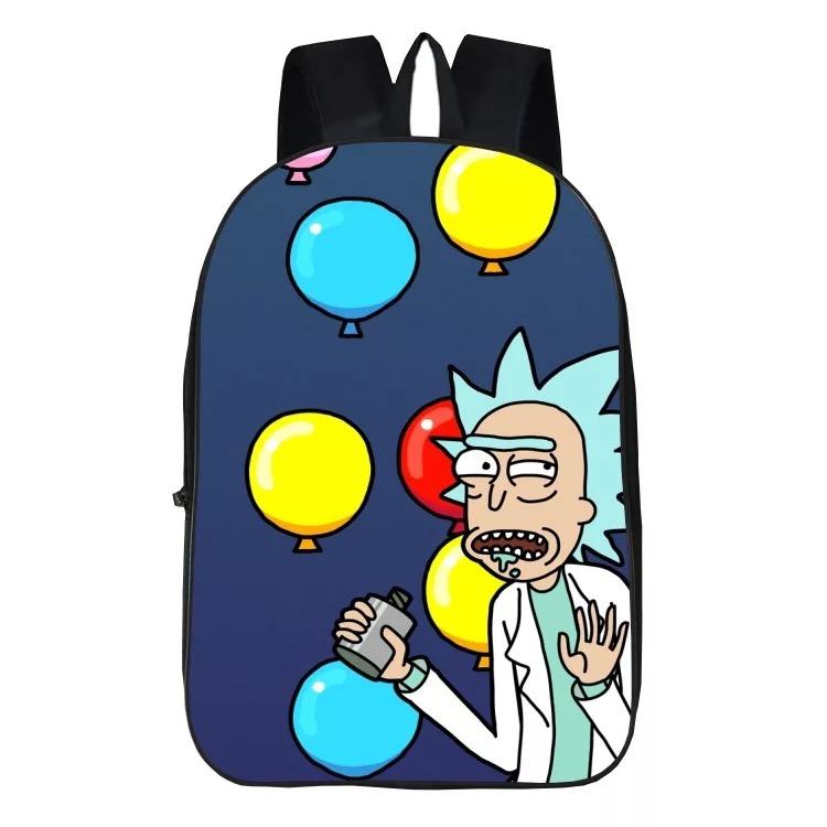 Mayoulove Anime Rick Andy Morty #13 Backpack School Sports Bag-Mayoulove