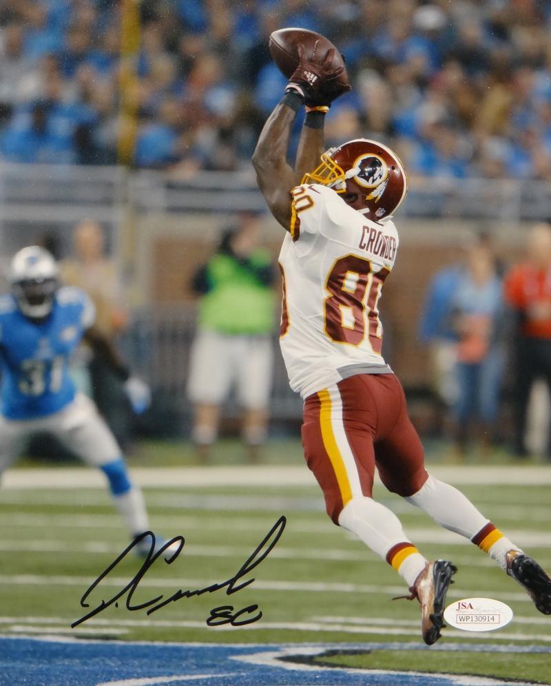 Jamison Crowder Autographed Washington 8x10 Vertical Catch Photo Poster painting- JSA W Auth