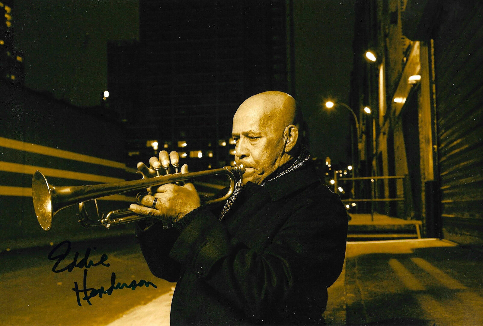 Eddie Henderson Jazz signed 8x12 inch Photo Poster painting autograph