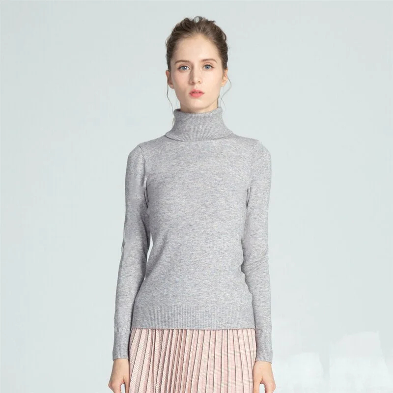 Marwin New-Coming Autumn Winter New Soft Warm Material Casual Turn-down Collar Pullovers Female Thick Turtleneck Knitted Sweater