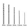 70pcs Drill Bits Straight Shank HSS Twist Drill Bits Set Power Tool (White)