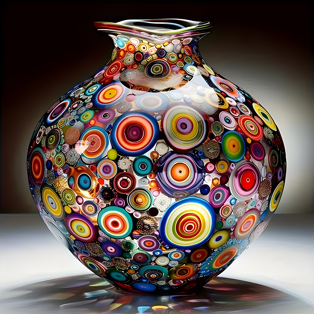 Art Vase 40*40cm(canvas) full round drill diamond painting